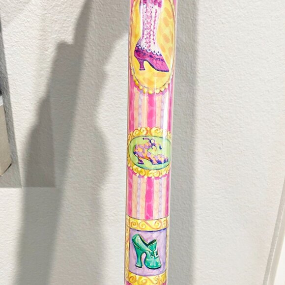 Robinwrap Victorian Fancy Duo Gift Wrapping Paper High Button Shoe 2 Sheets Roll - Picture 3 of 8